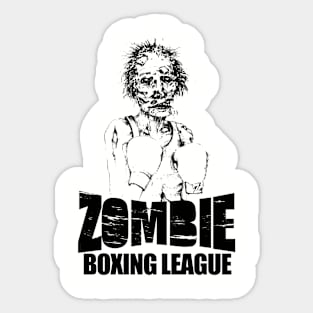 Zombie Boxing League | Black Sticker